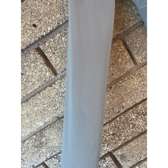 Light Blue Long-Sleeve Crop Top With Wide Waistband - Picture 4 of 8